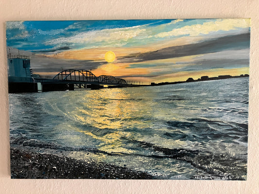 Thyholm Oddesundbroen- After the Storm -60 cm x 40 cm