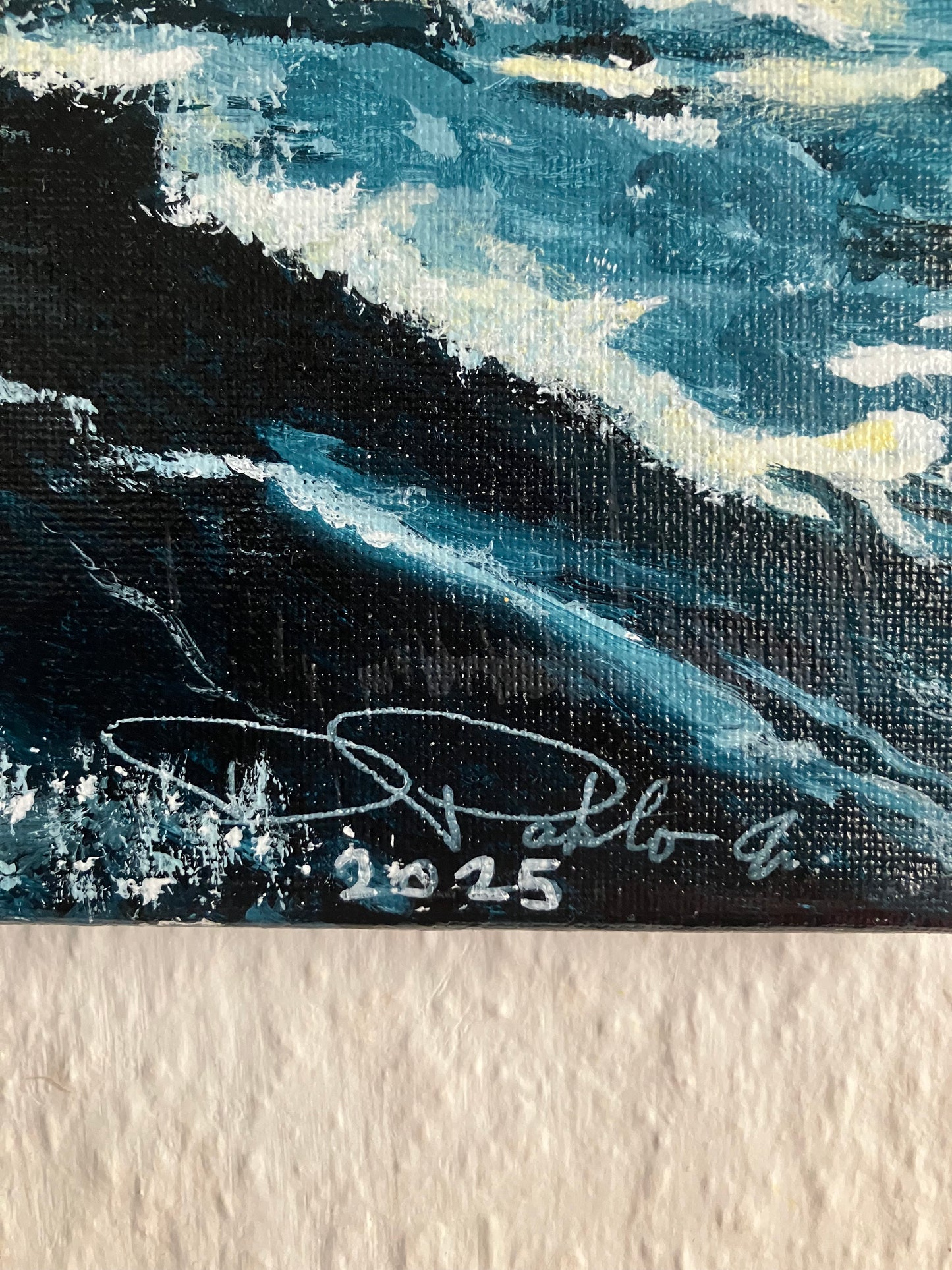 Thyholm Oddesundbroen - waves under the Bridge -🌊 40 cm x 60 cm