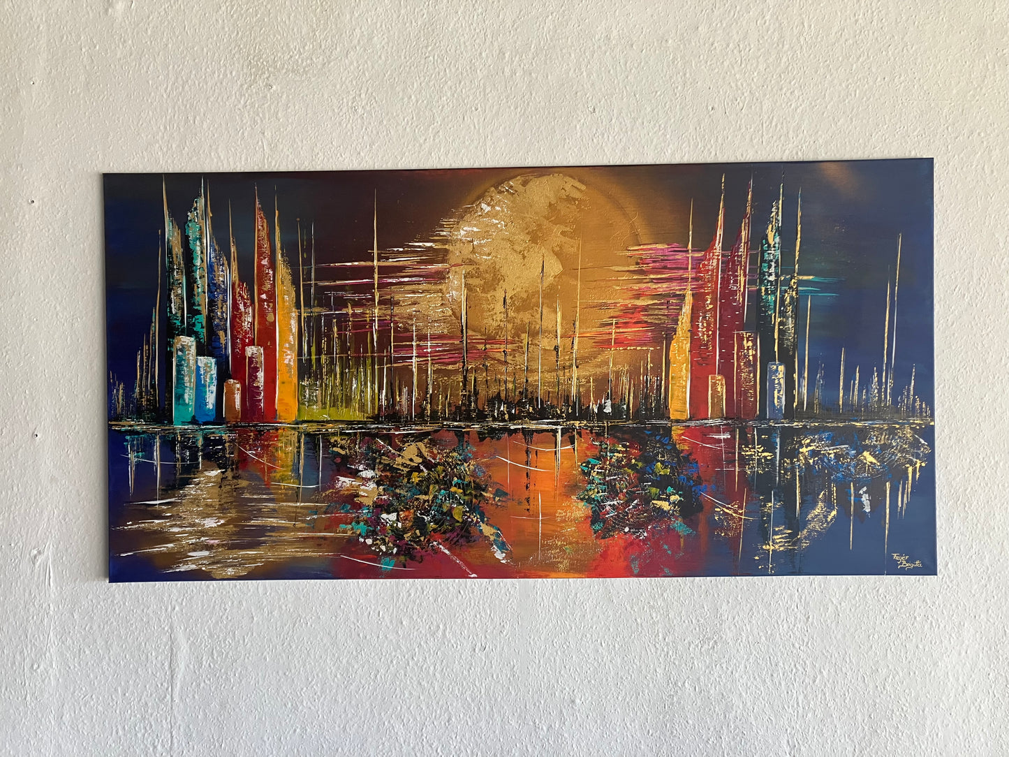 Skyline Abu Dhabi 140x70 cm