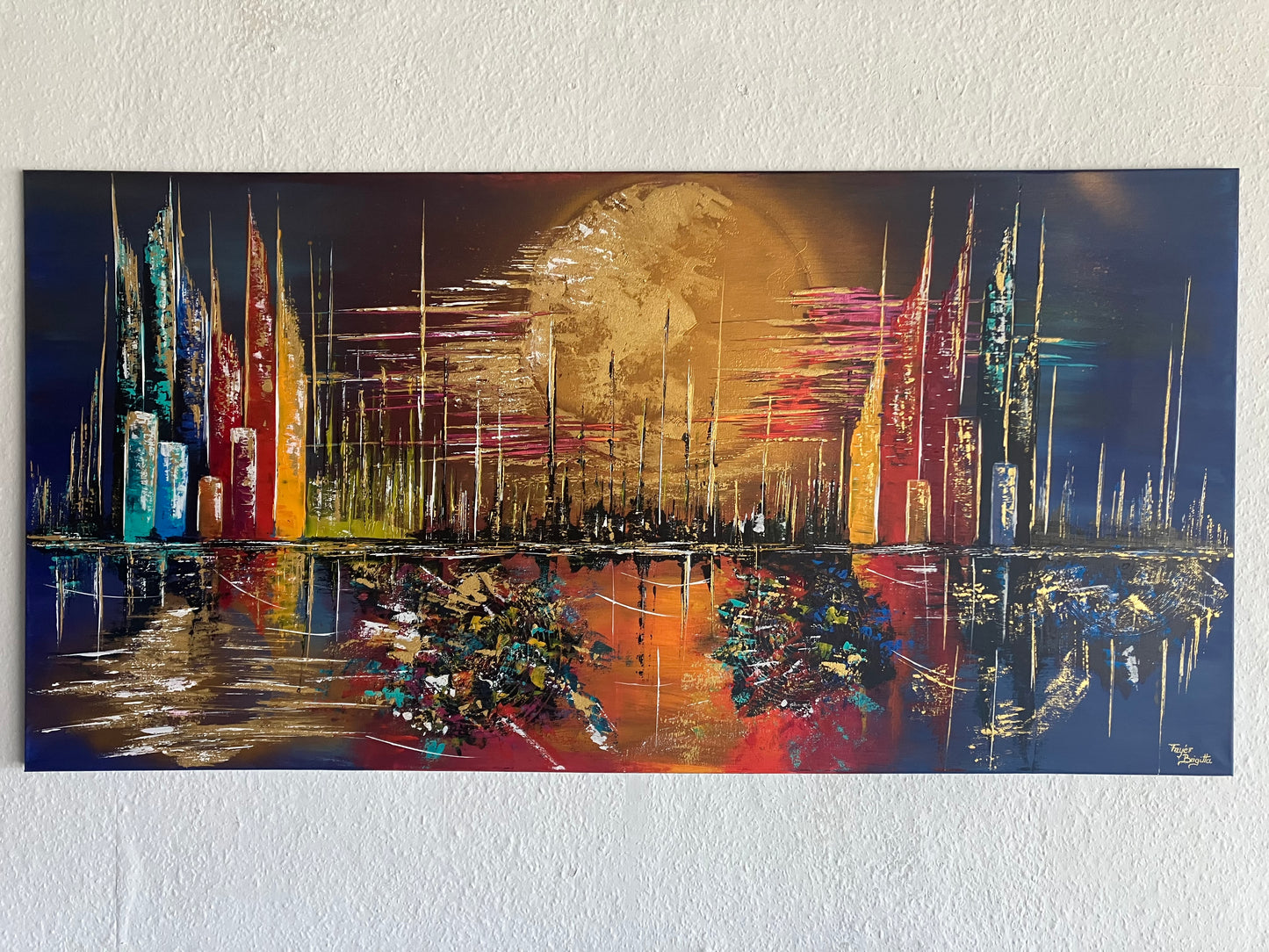 Skyline Abu Dhabi 140x70 cm