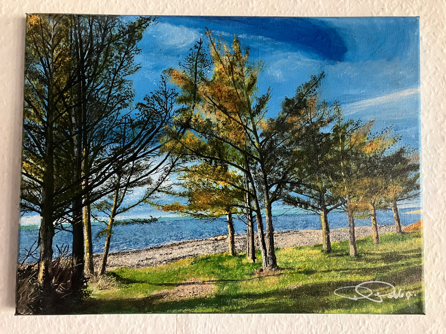 Oddesund Nord - Søvej- sea overview DEL 2 Acrylic 40-30 cm