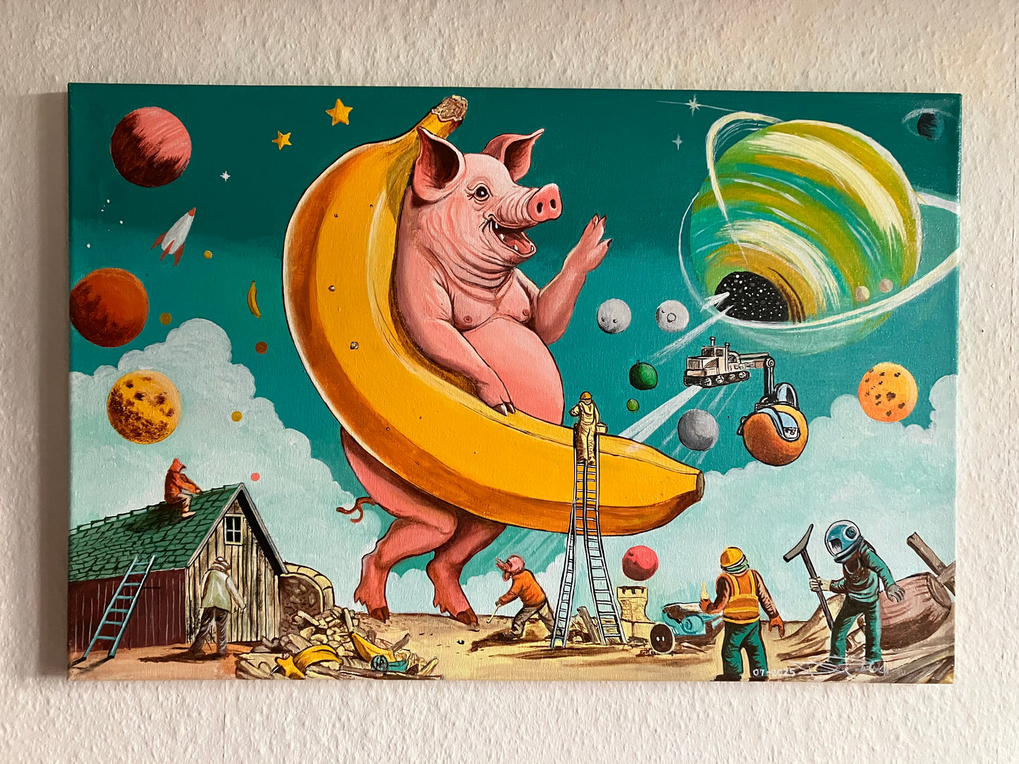 Pigs in Wonderland -Oblivion- 60 cm x 40 cm