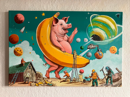 Pigs in Wonderland -Oblivion-  60 cm x 40 cm
