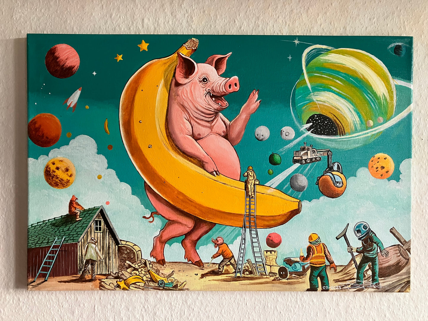 Pigs in Wonderland -Oblivion- 60 cm x 40 cm