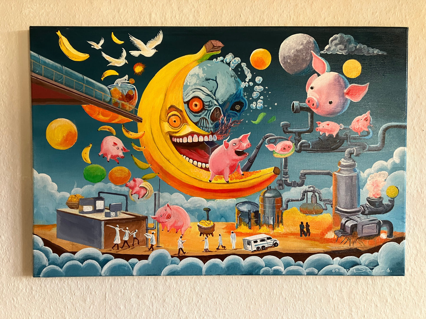 Pigs in Wonderland
-Banana Madness - 60 cm x 40 cm