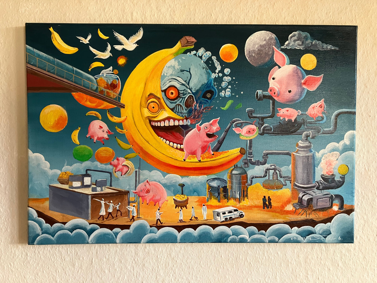 Pigs in Wonderland
-Banana Madness - 60 cm x 40 cm