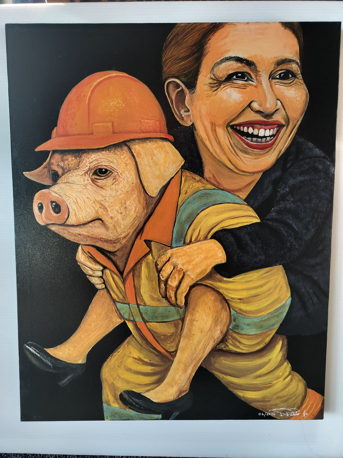 Pigs Election #11 40cm x 50cm
