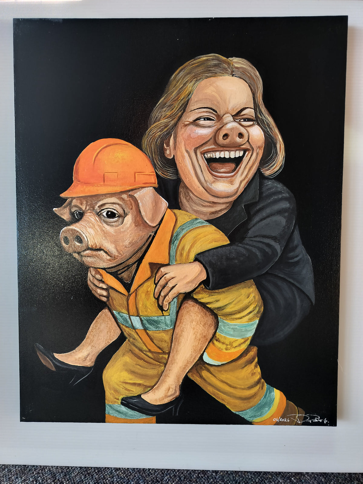 Pigs Election #9 40cm x 50cm