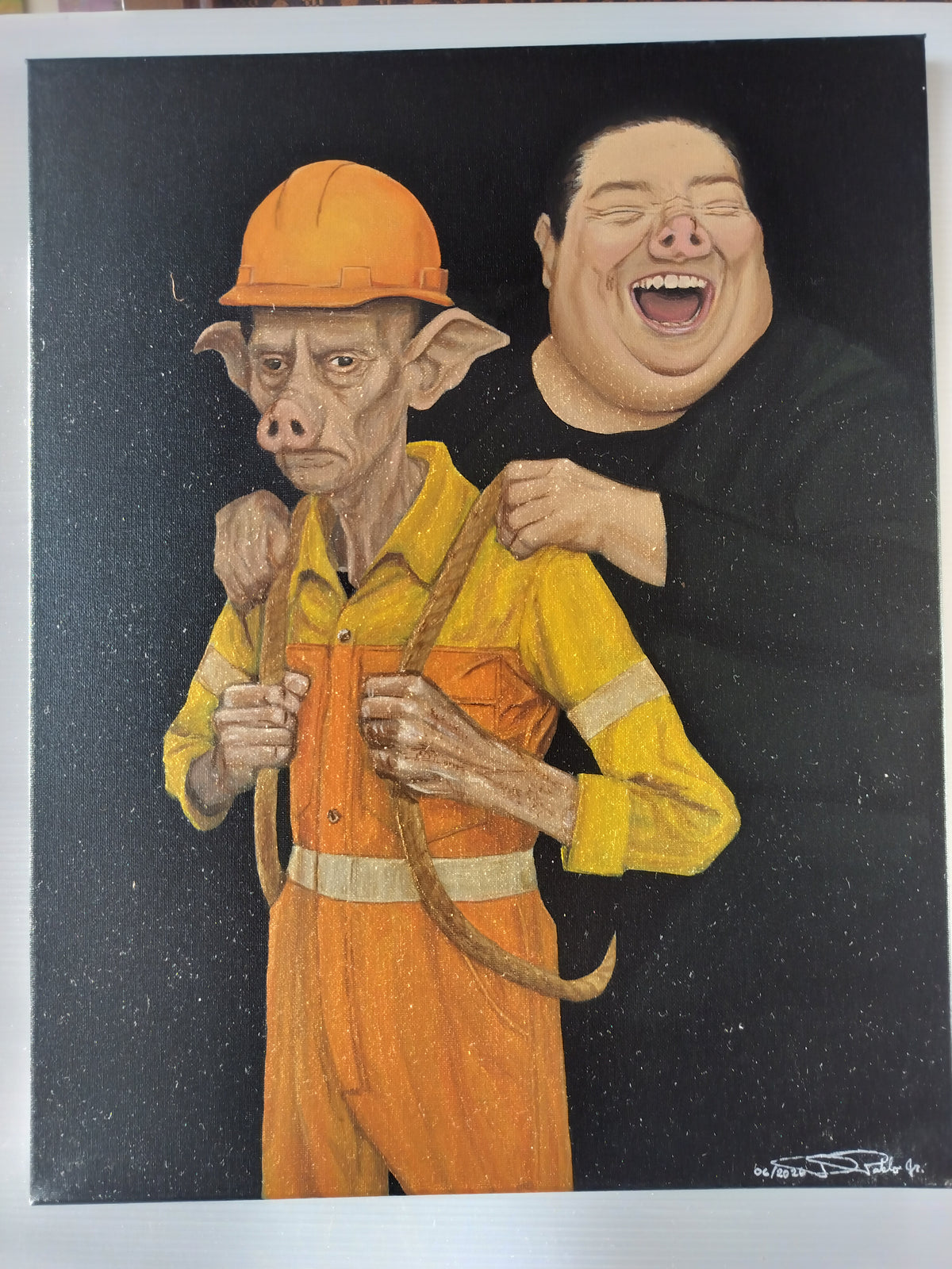 Pigs Election #3 40cm x 50cm