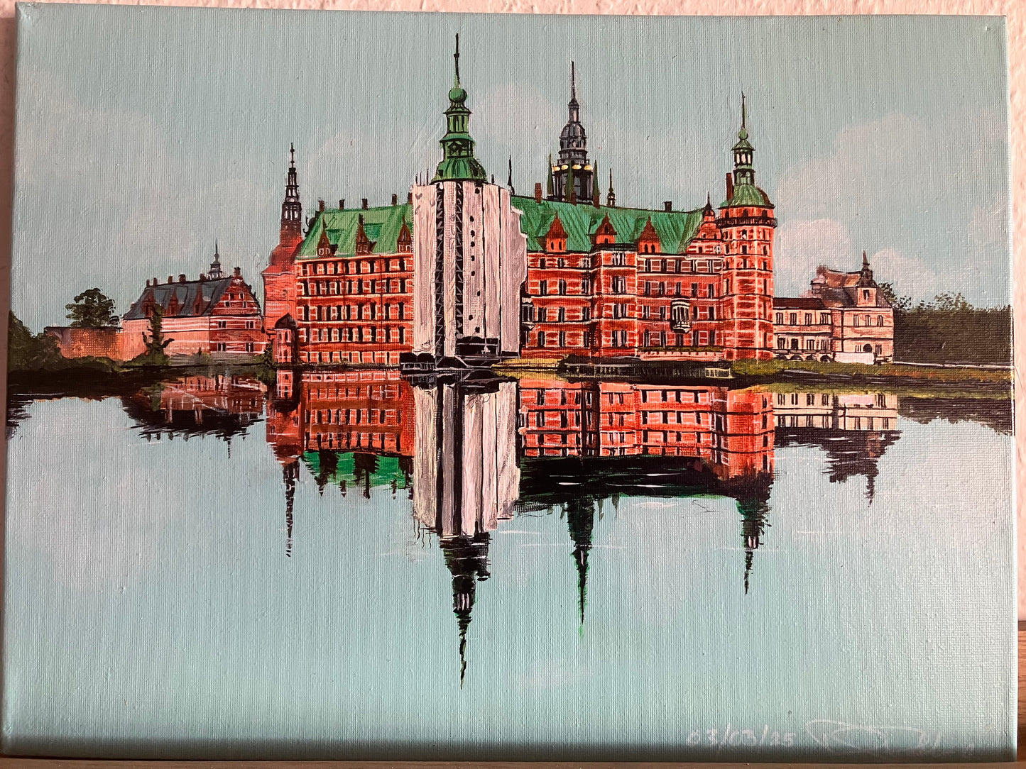Frederiksborg Slot Acrylic on canvas 40 cm x 30 cm