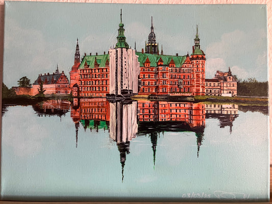 Frederiksborg Slot Acrylic on canvas 40 cm x 30 cm