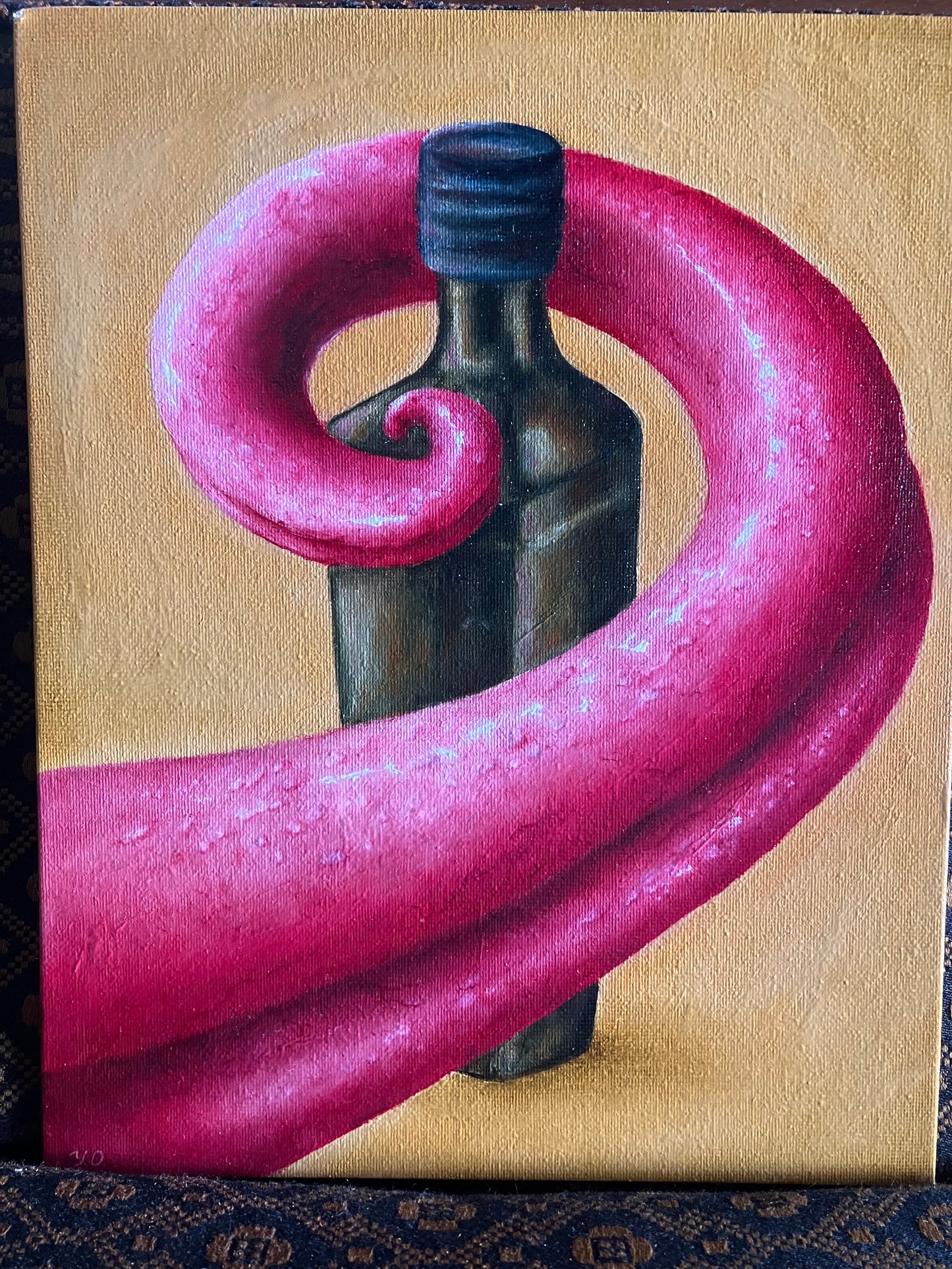 “Morgens virkelighed" 24 cm x 30 cm 
olie på lærred 
2025