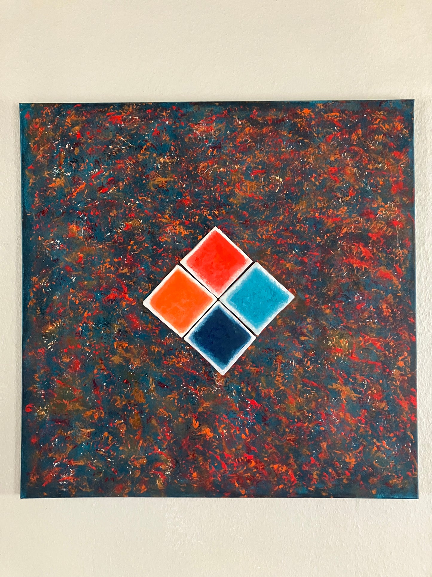 Martian Circuit #4 Starry Cosmic Night    79 cm x 80 cm