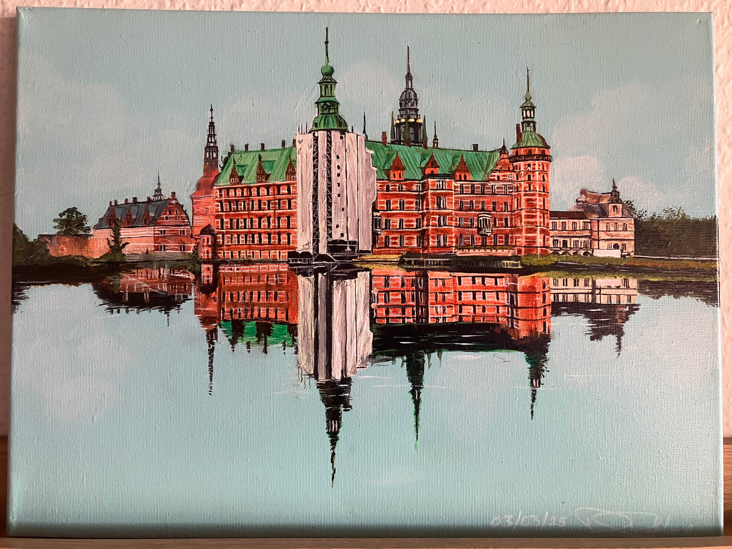 Frederiksborg Slot Acrylic on canvas 40 cm x 30 cm