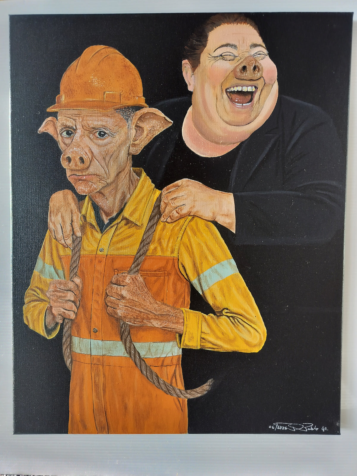 Pigs Election 2#   40cm x 50cm