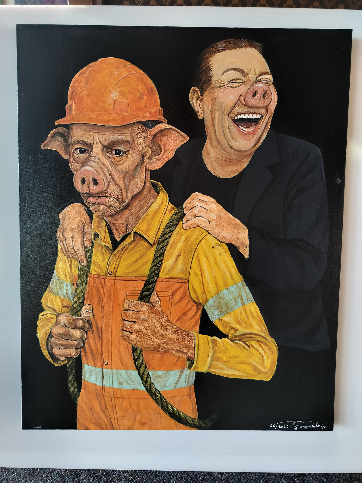 Pigs Election #10    40cm x 50 cm