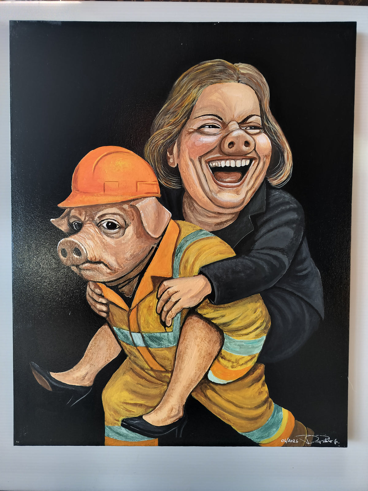 Pigs Election #9  40cm x 50cm