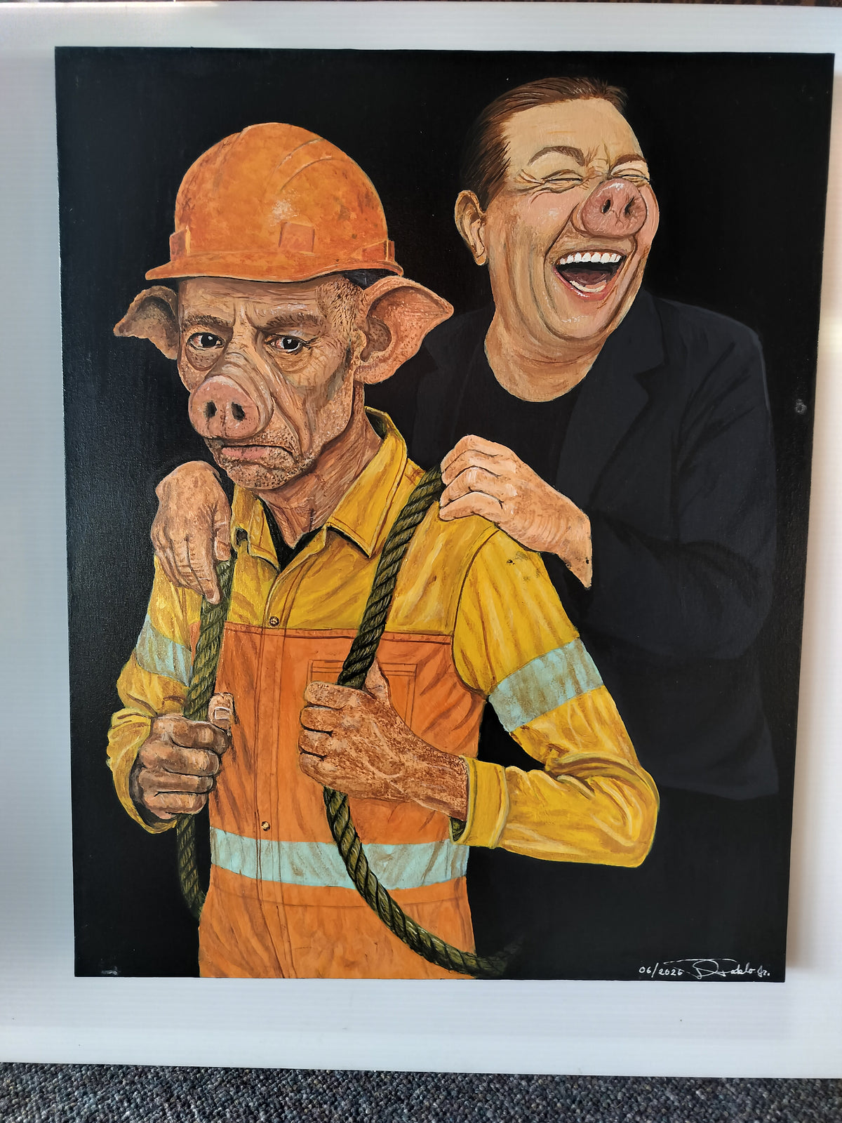 Pigs Election #10    40cm x 50 cm