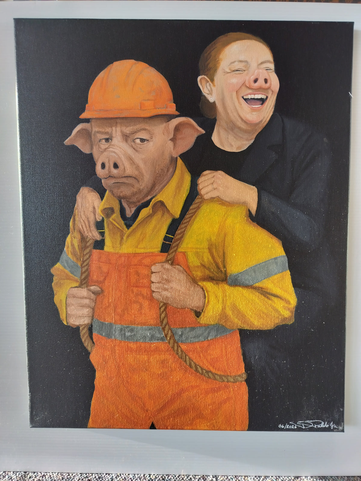Pigs Election #4   40cm x 50cm