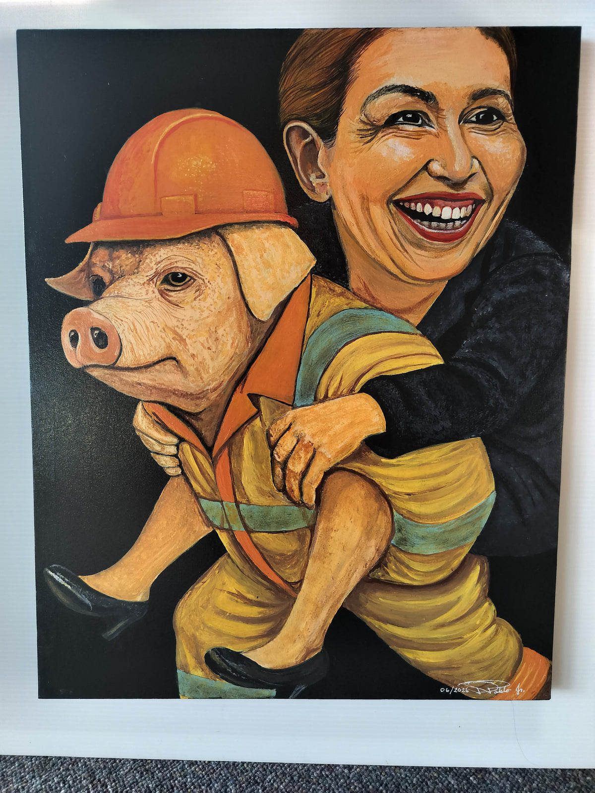 Pigs Election #11   40cm x 50cm