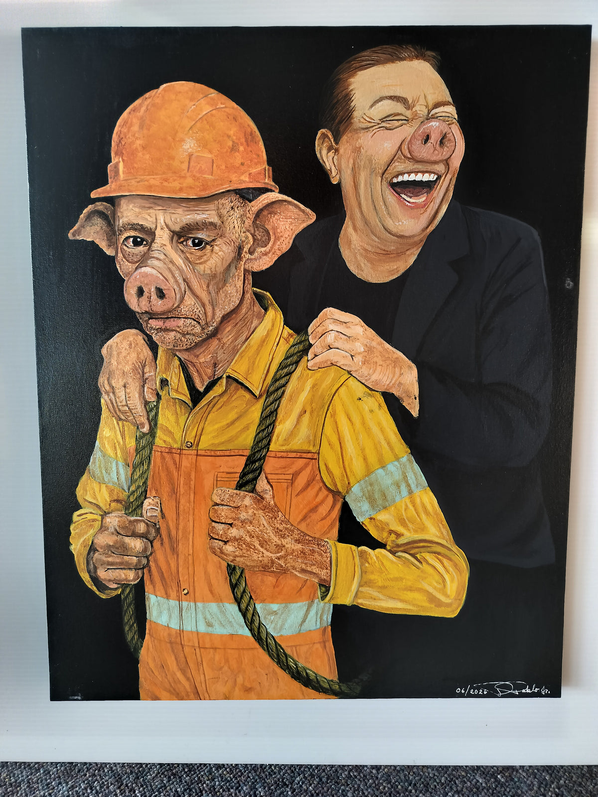 Pigs Election #10    40cm x 50 cm
